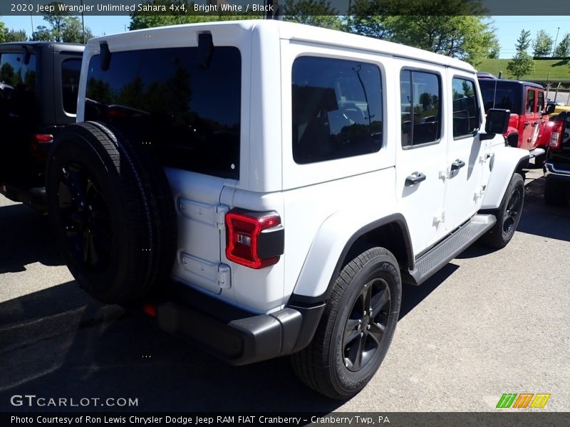 Bright White / Black 2020 Jeep Wrangler Unlimited Sahara 4x4