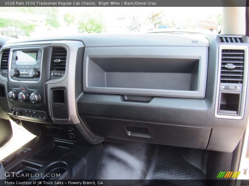 Bright White / Black/Diesel Gray 2018 Ram 3500 Tradesman Regular Cab Chassis