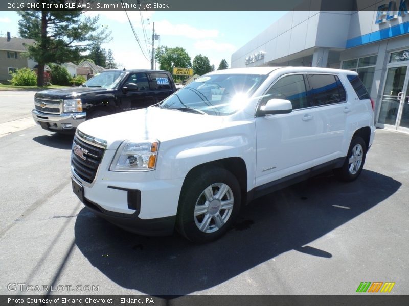 Summit White / Jet Black 2016 GMC Terrain SLE AWD