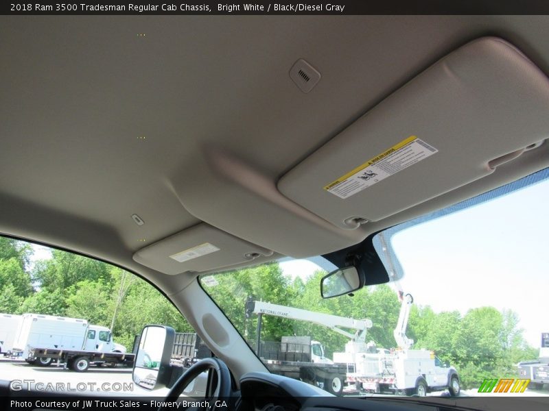 Bright White / Black/Diesel Gray 2018 Ram 3500 Tradesman Regular Cab Chassis