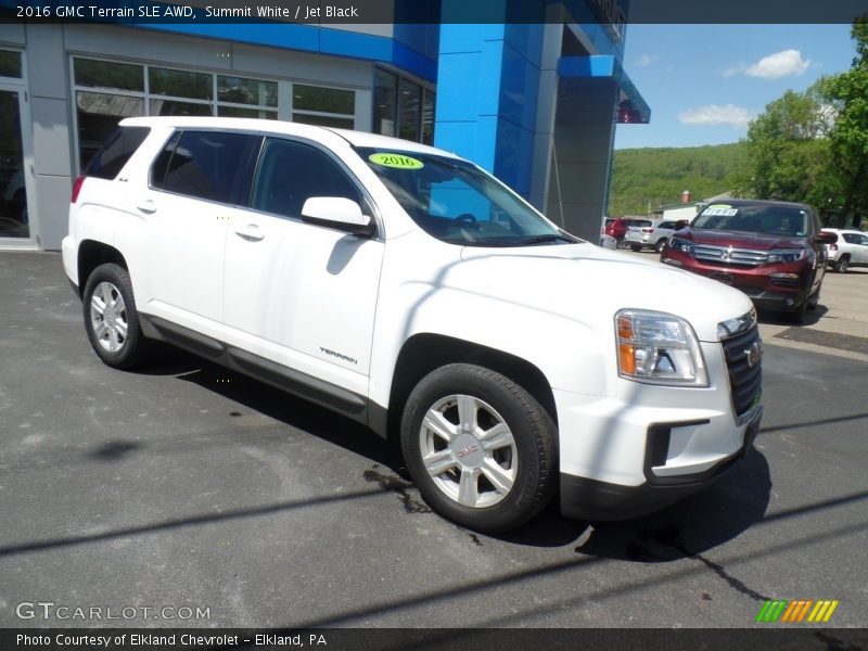 Summit White / Jet Black 2016 GMC Terrain SLE AWD