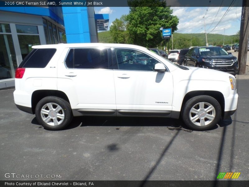 Summit White / Jet Black 2016 GMC Terrain SLE AWD