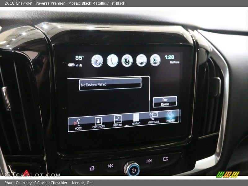 Mosaic Black Metallic / Jet Black 2018 Chevrolet Traverse Premier