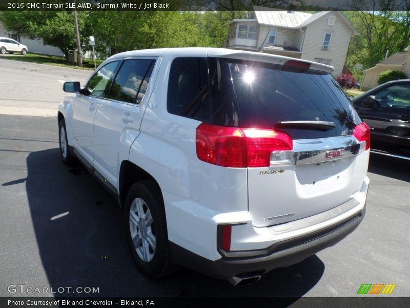 Summit White / Jet Black 2016 GMC Terrain SLE AWD