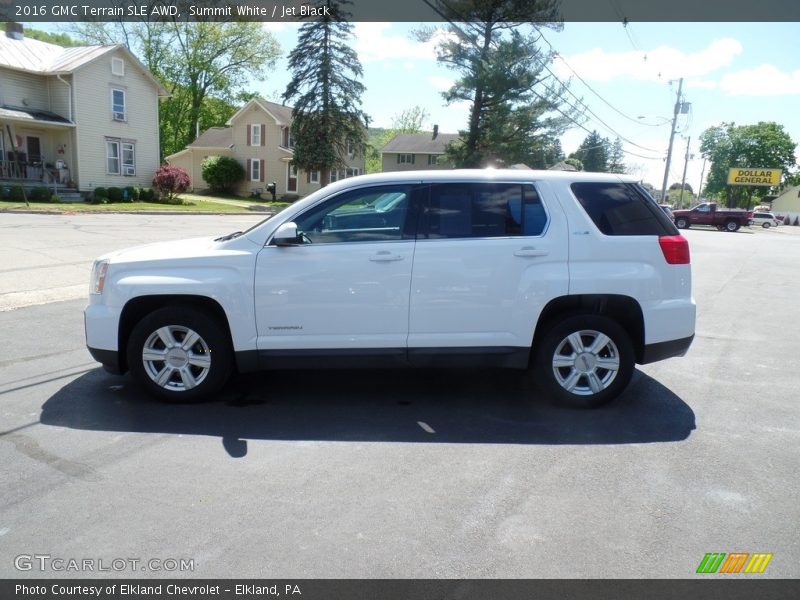 Summit White / Jet Black 2016 GMC Terrain SLE AWD