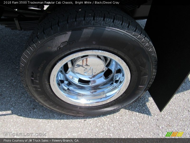 Bright White / Black/Diesel Gray 2018 Ram 3500 Tradesman Regular Cab Chassis
