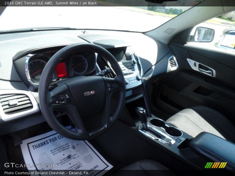 Summit White / Jet Black 2016 GMC Terrain SLE AWD