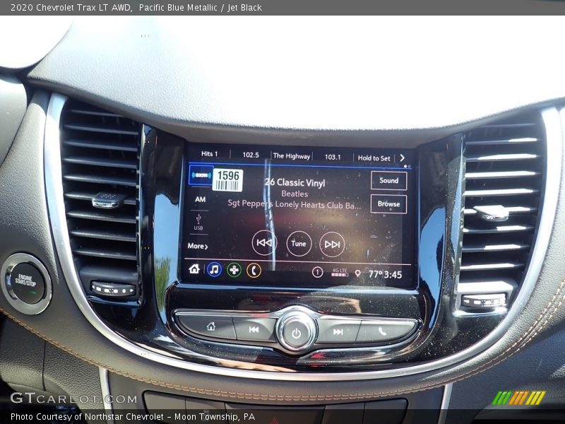 Pacific Blue Metallic / Jet Black 2020 Chevrolet Trax LT AWD