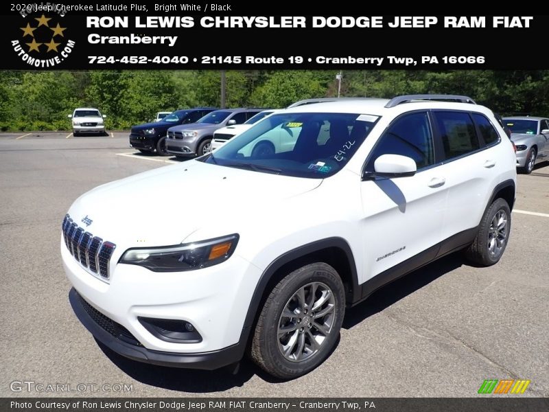 Bright White / Black 2020 Jeep Cherokee Latitude Plus