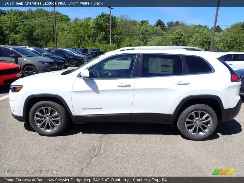 Bright White / Black 2020 Jeep Cherokee Latitude Plus