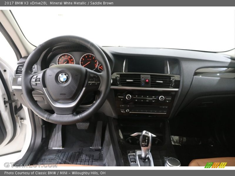 Mineral White Metallic / Saddle Brown 2017 BMW X3 xDrive28i