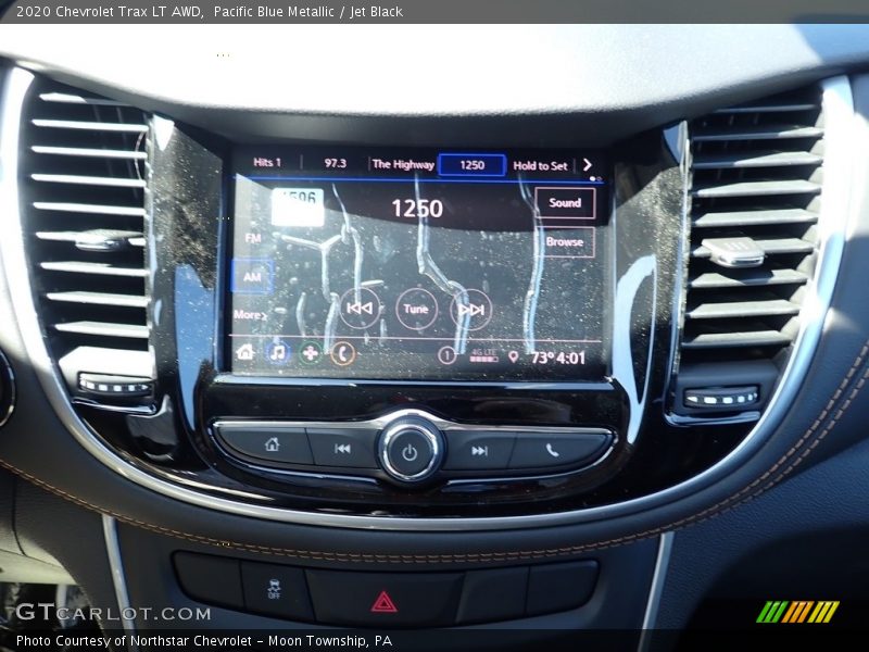 Pacific Blue Metallic / Jet Black 2020 Chevrolet Trax LT AWD