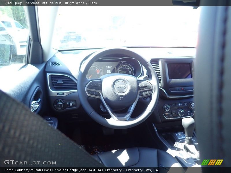 Bright White / Black 2020 Jeep Cherokee Latitude Plus