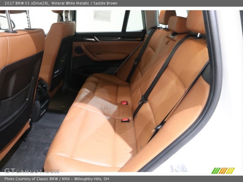 Mineral White Metallic / Saddle Brown 2017 BMW X3 xDrive28i