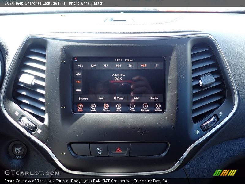Bright White / Black 2020 Jeep Cherokee Latitude Plus