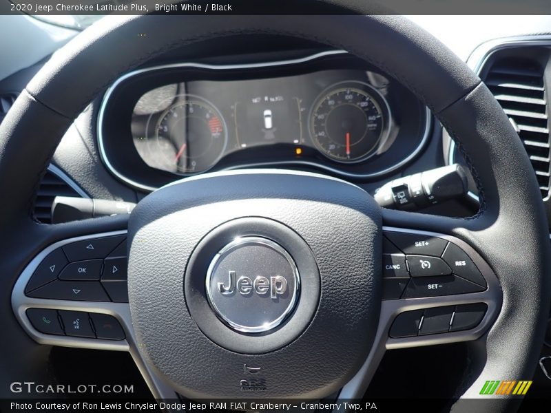 Bright White / Black 2020 Jeep Cherokee Latitude Plus