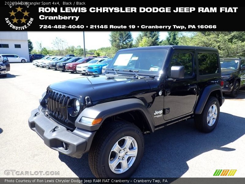 Black / Black 2020 Jeep Wrangler Sport 4x4