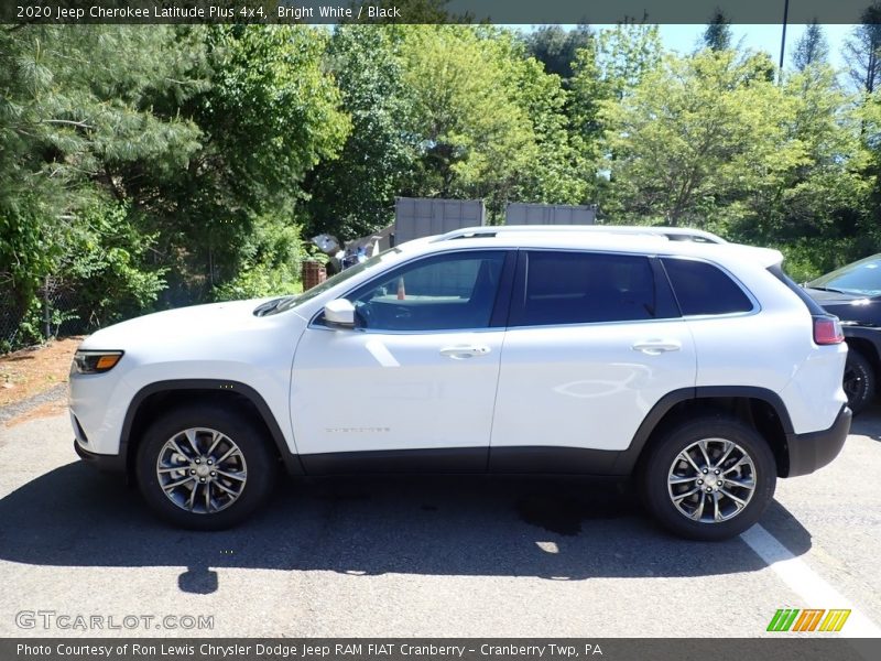 Bright White / Black 2020 Jeep Cherokee Latitude Plus 4x4