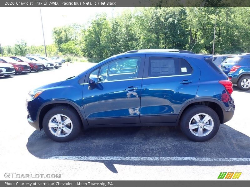 Pacific Blue Metallic / Jet Black 2020 Chevrolet Trax LT AWD