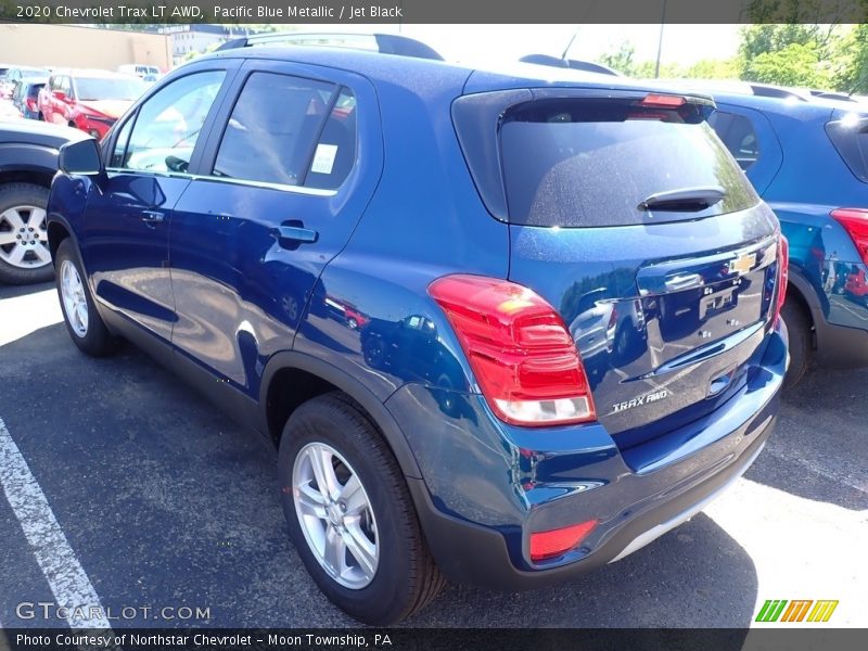 Pacific Blue Metallic / Jet Black 2020 Chevrolet Trax LT AWD