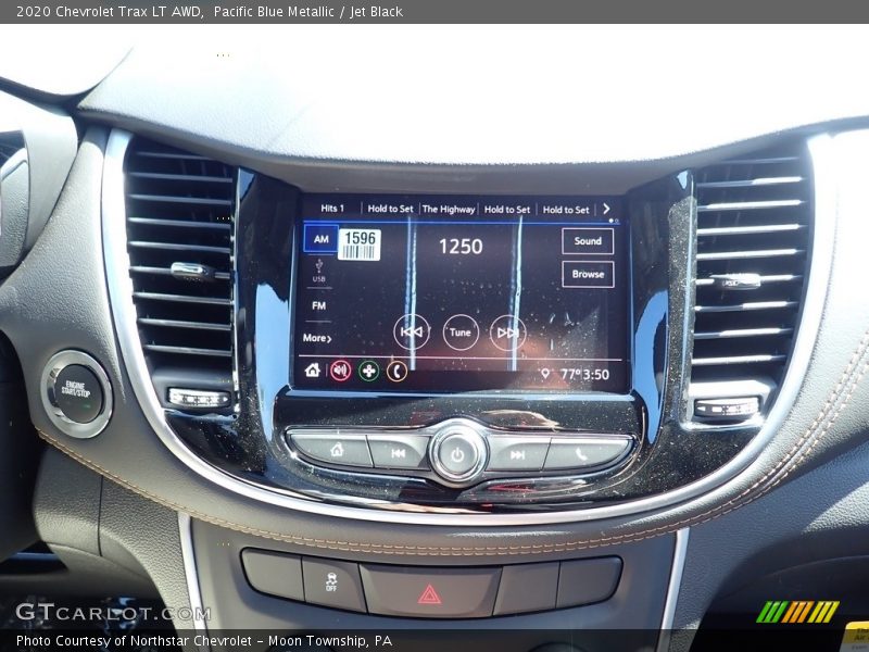 Pacific Blue Metallic / Jet Black 2020 Chevrolet Trax LT AWD