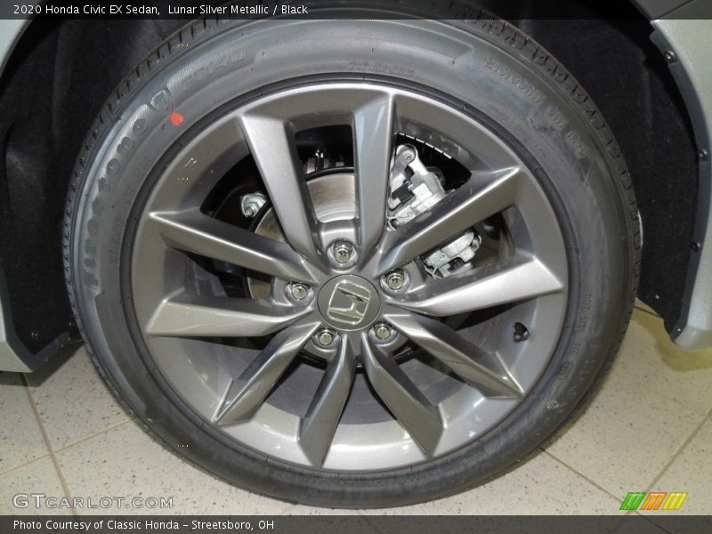 Lunar Silver Metallic / Black 2020 Honda Civic EX Sedan