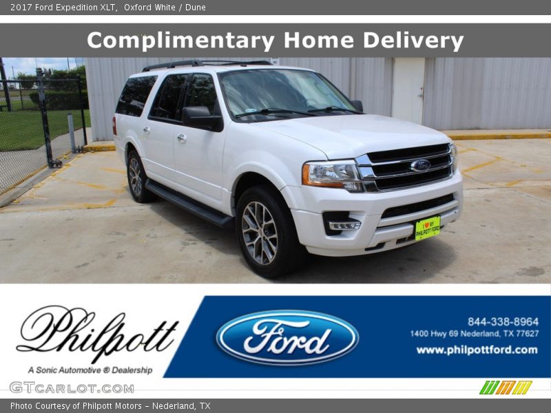 Oxford White / Dune 2017 Ford Expedition XLT