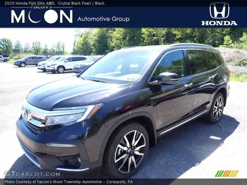Crystal Black Pearl / Black 2020 Honda Pilot Elite AWD
