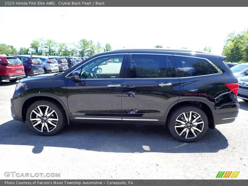 Crystal Black Pearl / Black 2020 Honda Pilot Elite AWD