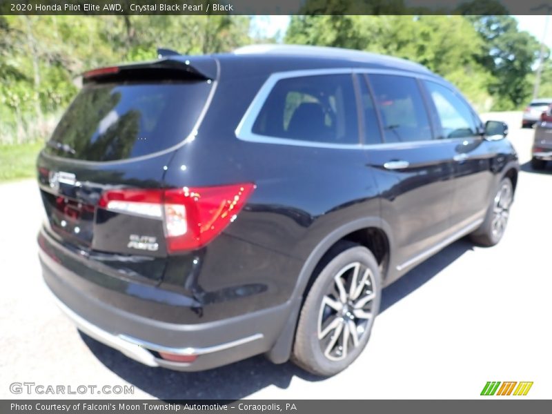 Crystal Black Pearl / Black 2020 Honda Pilot Elite AWD