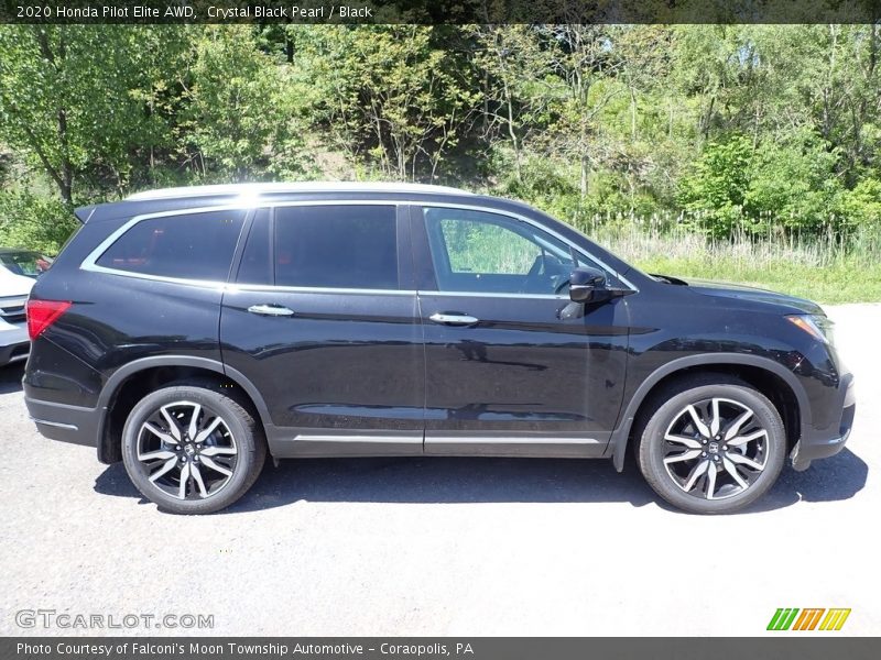 Crystal Black Pearl / Black 2020 Honda Pilot Elite AWD