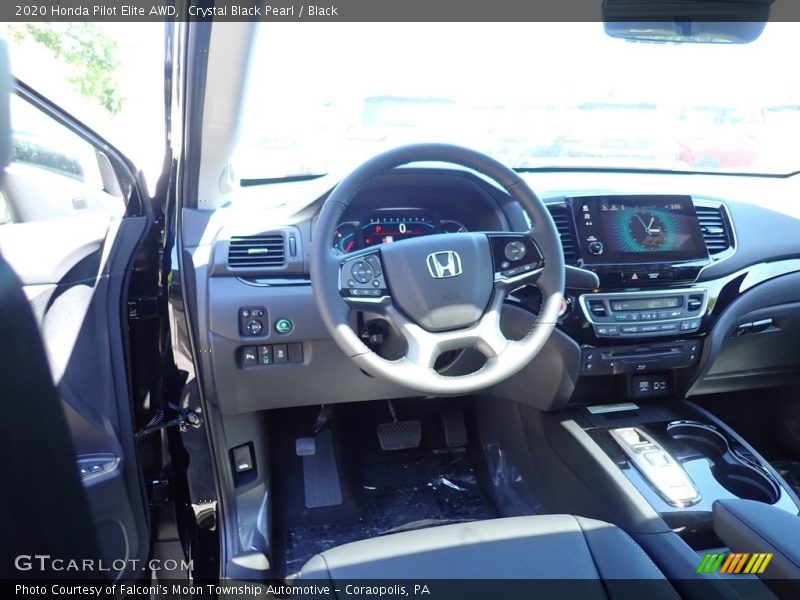 Crystal Black Pearl / Black 2020 Honda Pilot Elite AWD