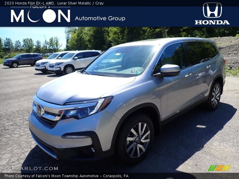 Lunar Silver Metallic / Gray 2020 Honda Pilot EX-L AWD