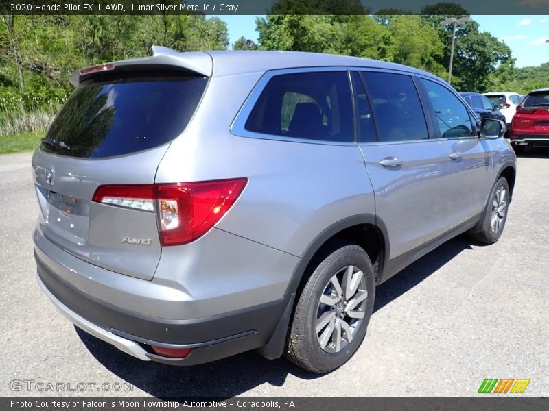 Lunar Silver Metallic / Gray 2020 Honda Pilot EX-L AWD