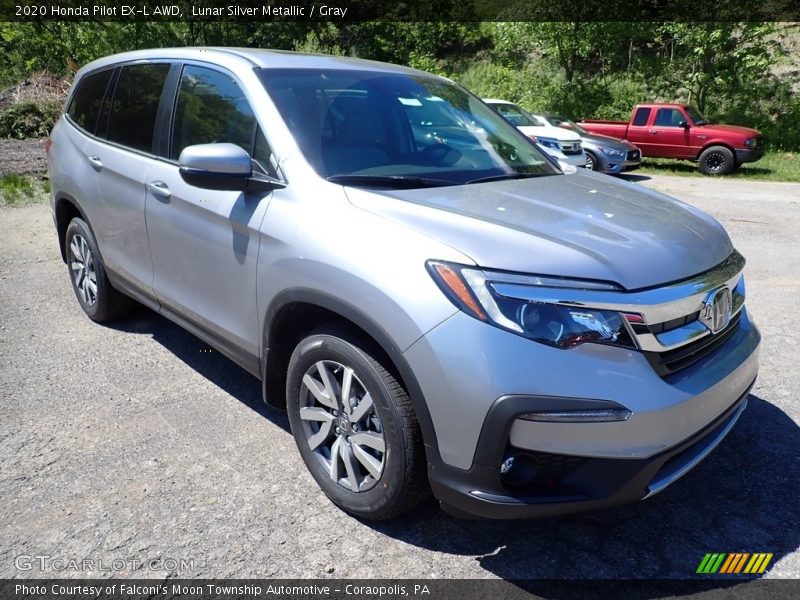 Lunar Silver Metallic / Gray 2020 Honda Pilot EX-L AWD