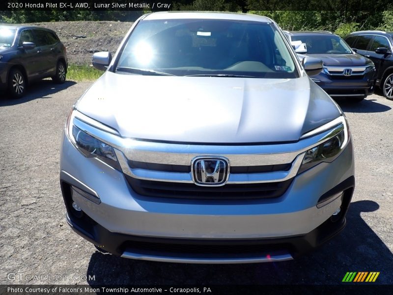 Lunar Silver Metallic / Gray 2020 Honda Pilot EX-L AWD