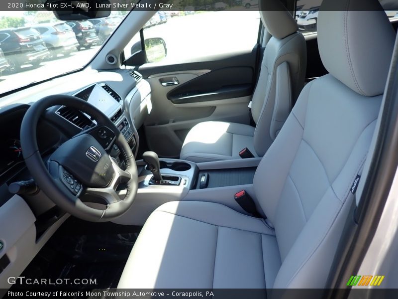 Lunar Silver Metallic / Gray 2020 Honda Pilot EX-L AWD