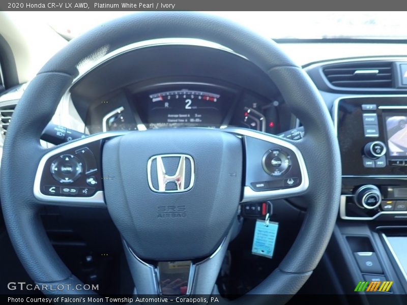 Platinum White Pearl / Ivory 2020 Honda CR-V LX AWD