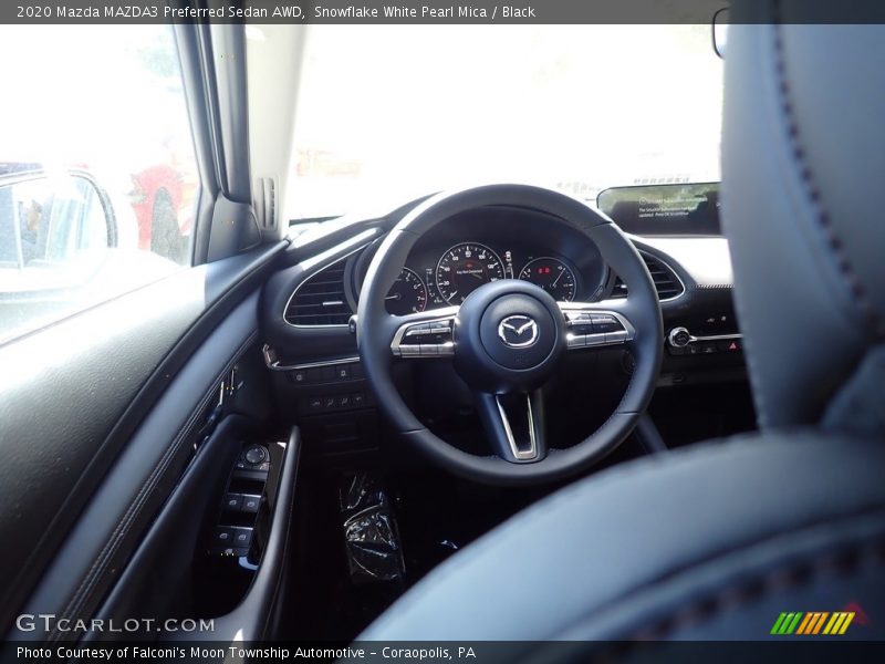 Snowflake White Pearl Mica / Black 2020 Mazda MAZDA3 Preferred Sedan AWD