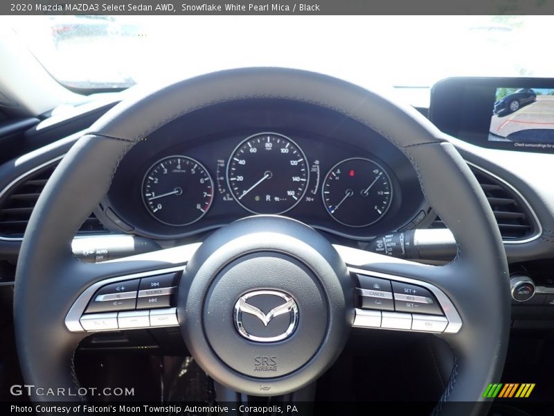 Snowflake White Pearl Mica / Black 2020 Mazda MAZDA3 Select Sedan AWD
