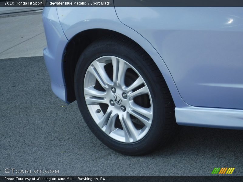 Tidewater Blue Metallic / Sport Black 2010 Honda Fit Sport