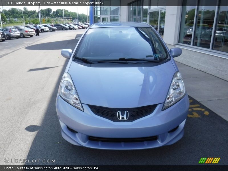 Tidewater Blue Metallic / Sport Black 2010 Honda Fit Sport