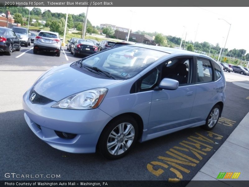 Tidewater Blue Metallic / Sport Black 2010 Honda Fit Sport