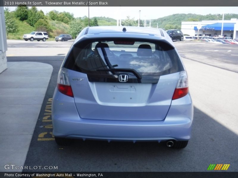 Tidewater Blue Metallic / Sport Black 2010 Honda Fit Sport