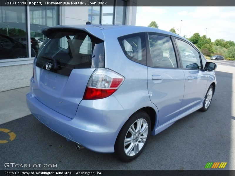 Tidewater Blue Metallic / Sport Black 2010 Honda Fit Sport