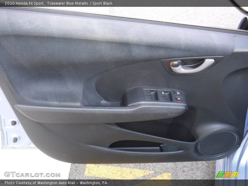 Tidewater Blue Metallic / Sport Black 2010 Honda Fit Sport