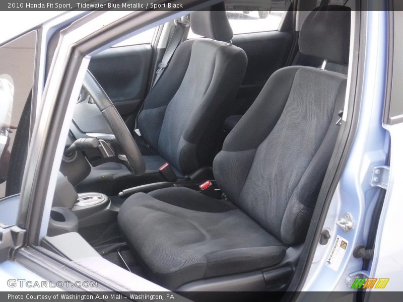 Tidewater Blue Metallic / Sport Black 2010 Honda Fit Sport