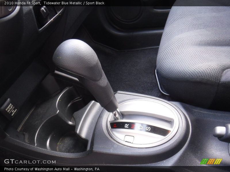 Tidewater Blue Metallic / Sport Black 2010 Honda Fit Sport