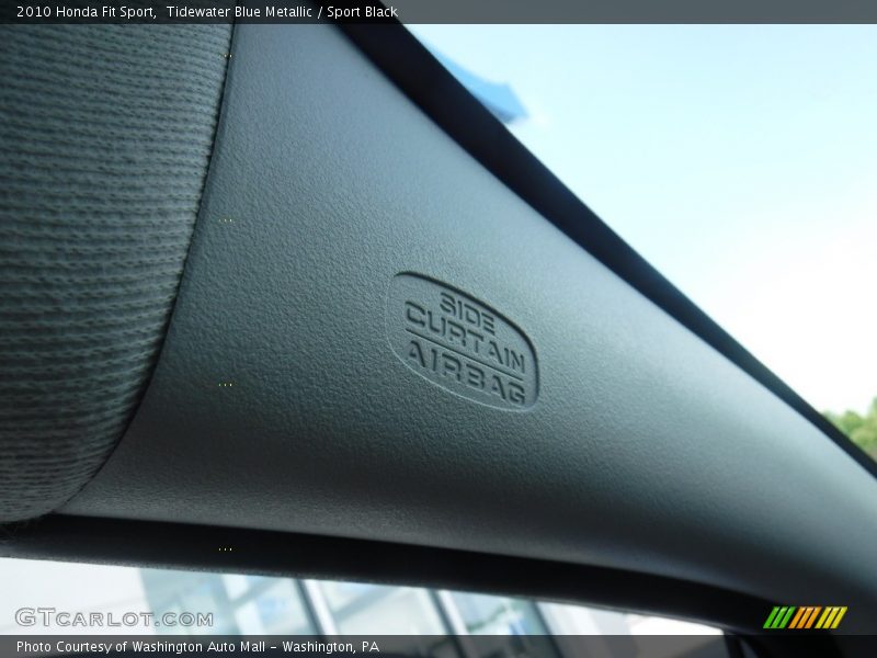 Tidewater Blue Metallic / Sport Black 2010 Honda Fit Sport