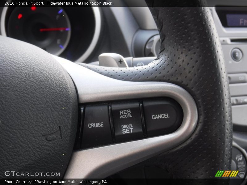 Tidewater Blue Metallic / Sport Black 2010 Honda Fit Sport